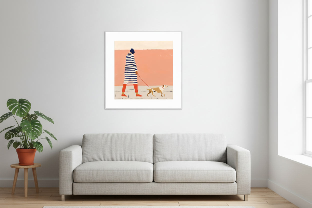 Mockup grande en living