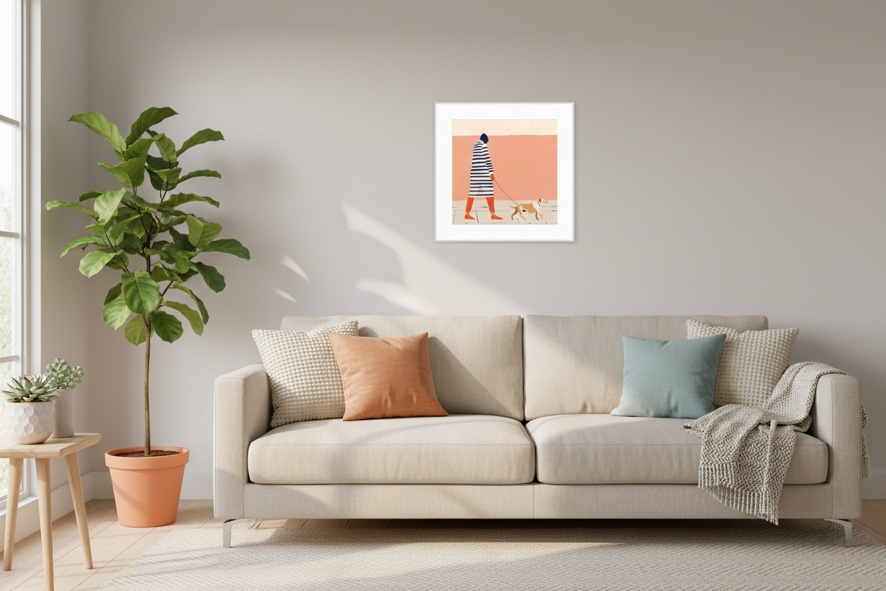 Mockup pequeño en living